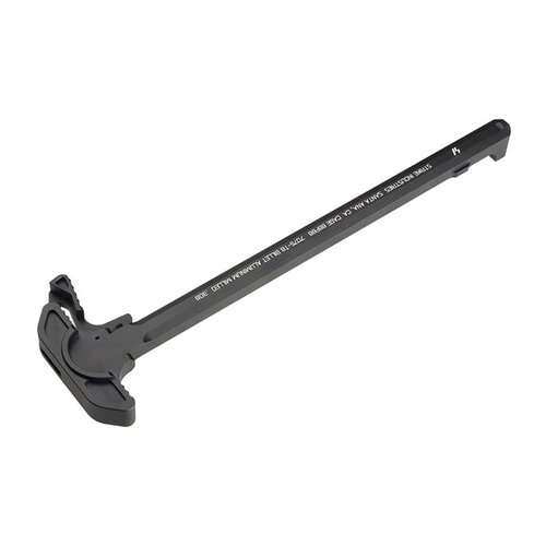 El ARCH-EL Charging Handle de Strike Industries ofrece un diseño ergonómico, una superficie de agarre más grande y capacidad de desvío de gases para un rendimiento superior.