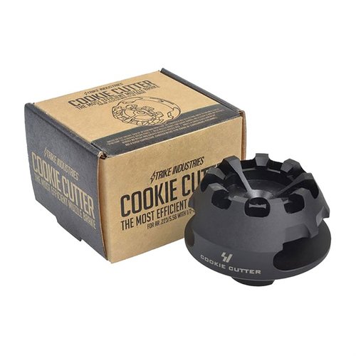 El AR COOKIE CUTTER COMP reduce significativamente el retroceso y la elevación del cañón en SBRs y AR-Pistolas, además de ser un excelente rompevidrios.