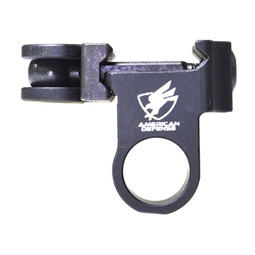 El montura bipod Harris Swivel de American Defense, hecha de aluminio 6061-T6, se adapta a rieles Picatinny y mejora tu precisión al disparar.