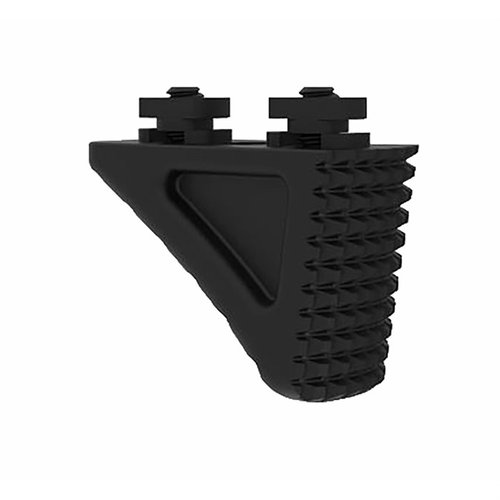 El FORWARD HANDSTOP con BARRIER STOP M-LOK de Knights Armament mejora la colocación de la mano de apoyo y ofrece estabilidad al disparar sobre barreras.