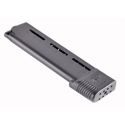 Los cargadores ETM de Wilson Combat ofrecen fiabilidad extrema, construcción en acero inoxidable, y un diseño innovador que asegura un rendimiento suave y duradero.