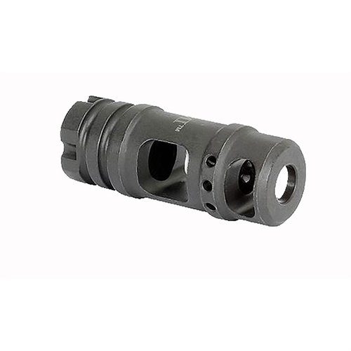 El freno de boca AK-47 .30 cal reduce el retroceso y el ascenso del cañón, hecho de acero con acabado fosfatado, compatible con hilos M14x1.0 LH.