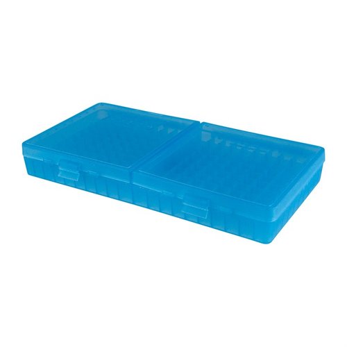Las cajas de municiones FLIP TOP PISTOL AMMO BOX de MTM CASE-GARD son ideales para el tirador, resistentes, apilables y con garantía de 25 años.