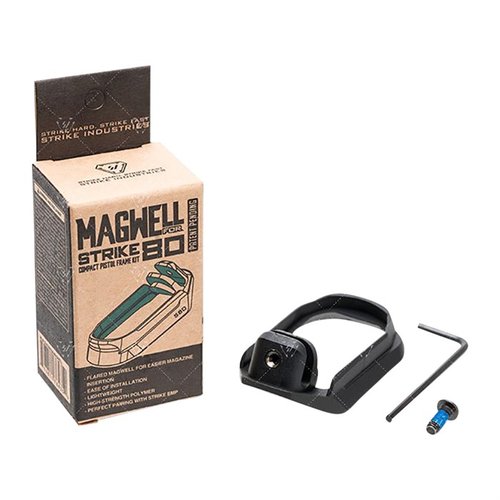 Mejora el look y funcionalidad de tu Strike 80 con este magwell, que facilita recargas rápidas y es compatible con la mayoría de bases aftermarket.