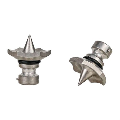 Los Raider Cleat Feet para bipodes Atlas 5-H y Super CAL son de acero inoxidable, duraderos y fáciles de instalar, perfectos para mejorar tu estabilidad.