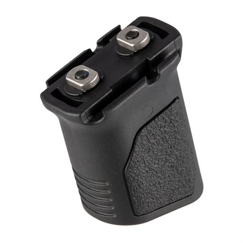 El agarre Angled Vertical Grip de Strike Industries ofrece un ángulo de 86°, gestión de cables y diseño bajo perfil para un mejor control y manipulación del arma.