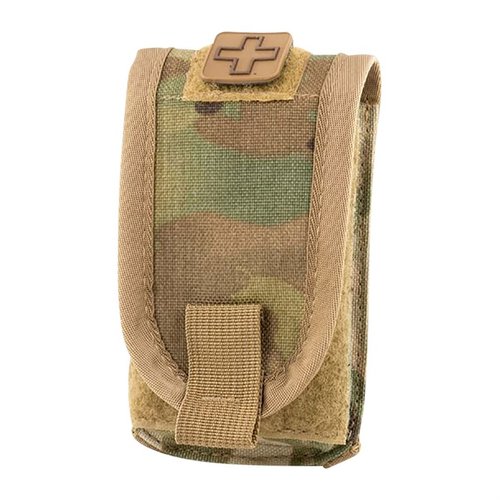 El pouch Eleven 10® para torniquete/autocuidado es ideal para llevar un SOF-T®T y QuikClot®, se puede montar en el cinturón o en MOLLE/PALS.