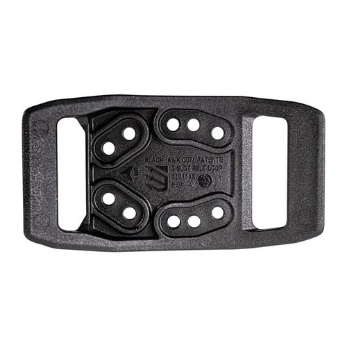 El T-Series™ 2-Slot Belt Loop es perfecto para cualquier funda Blackhawk de inyección, ofreciendo seguridad y comodidad en tu equipo de tiro.