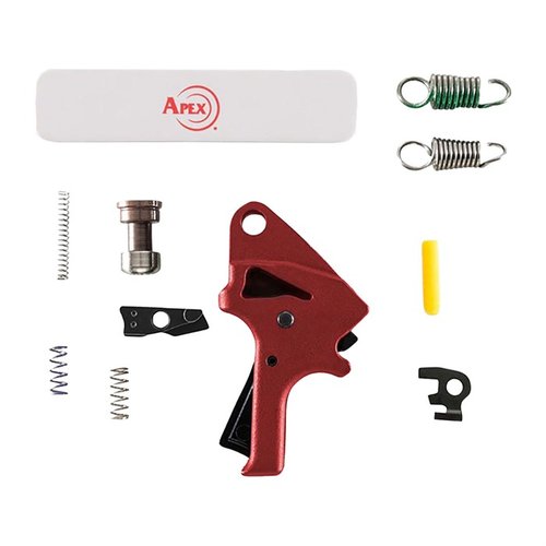 Mejora el rendimiento de tu M&P M2.0 con el Apex Forward Set Trigger Kit: reduce el peso del gatillo en 2 lbs, y el recorrido total en un 40%.