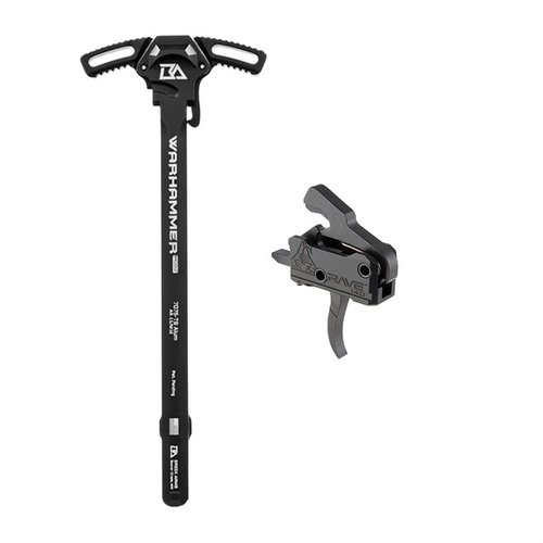 Mejora tu AR-15 con el RA-140 RAVE Trigger y el WARHAMMER MOD2 Charging Handle, ofreciendo un disparo suave, instalación fácil y mayor durabilidad.