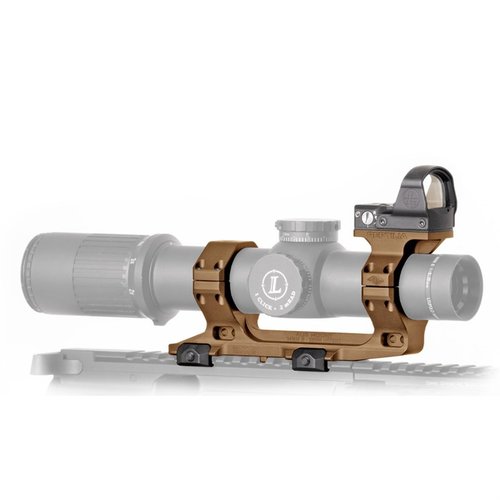 El montaje AUS de Reptilia es ligero, robusto y compatible con rieles Picatinny, fabricado en aluminio 7075-T6 y con garantía de por vida. ¡Ideal para tus ópticas!