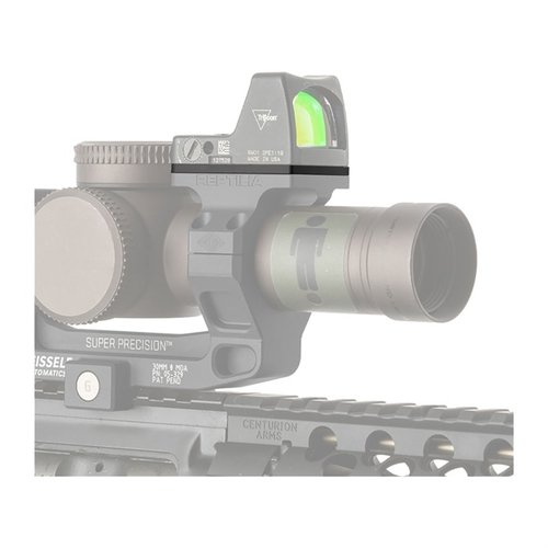 El ROF Riser de Reptilia eleva tu mira red dot 2.5mm o 10mm, brindando más espacio para torretas altas y cuerpos de mira grandes, compatible con RMR y SRO.