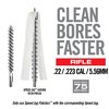 El BORE-MAX SPEED CLEAN UPGRADE SET ofrece cerdas densas y flexibles, un sistema Speed Jag eficiente y parches sintéticos que optimizan la limpieza de tu cañón.