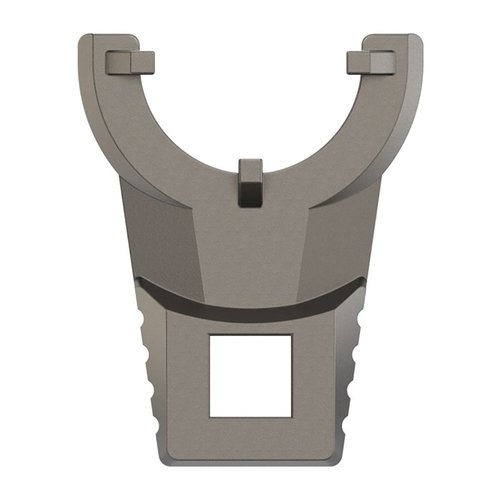 La llave MASTER-FIT de REAL AVID es ideal para ajustar castle nuts estándar y extendidos, con recubrimiento de titanio para un agarre seguro y sin dañar tus armas.