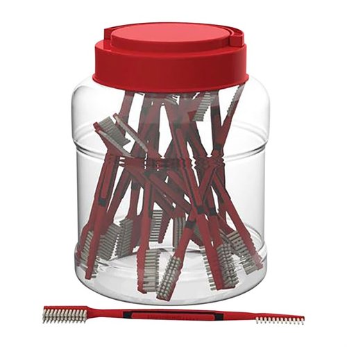 Consigue el juego de 25 cepillos de nylon de BIRCHWOOD CASEY, con diseño ergonómico, ideales para limpiar sin dañar el blueing y grabados. ¡Fácil de almacenar!