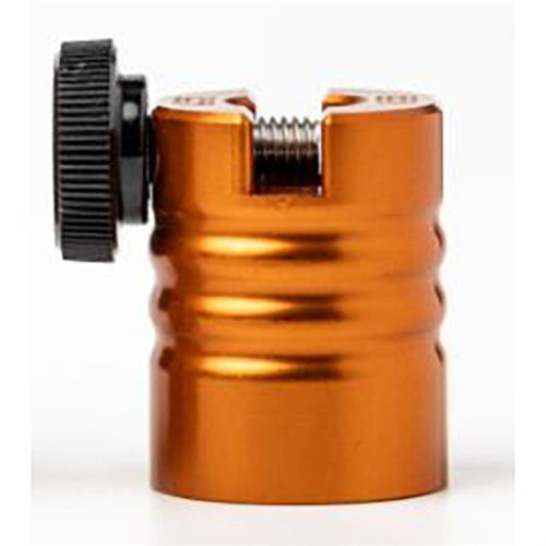 Cuerpo de comparador de espacio de cabeza modular en dos configuraciones, fabricado en aluminio 6061, permite medir con precisión balas y cartuchos.