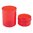 📦 Caja roja redonda de Lee Precision para almacenar tus dies. Plástico duradero con capacidad para 4 dies. Guarda tu torreta fácilmente. ¡Descubre más! 🔧