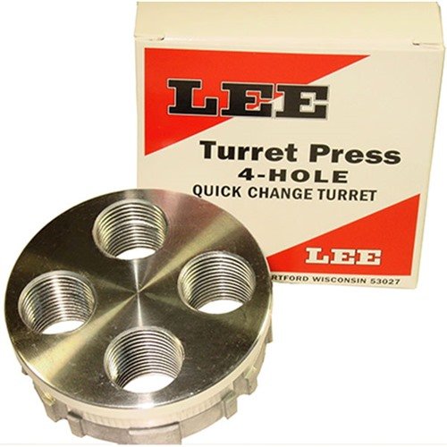 El Torret de 4 agujeros de Lee es ideal para cambios rápidos de calibre en la 4-Hole Turret Press y Classic Turret Press, ¡optimiza tu recarga!