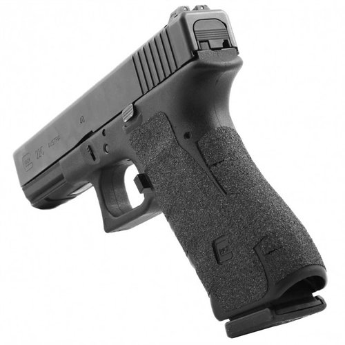 Mejora tu agarre con el Talon Gen 3 Glock Grip Tape, fácil de instalar, sin modificaciones permanentes y compatible con modelos G17, G22, G24, G31, G34, G35, G37.