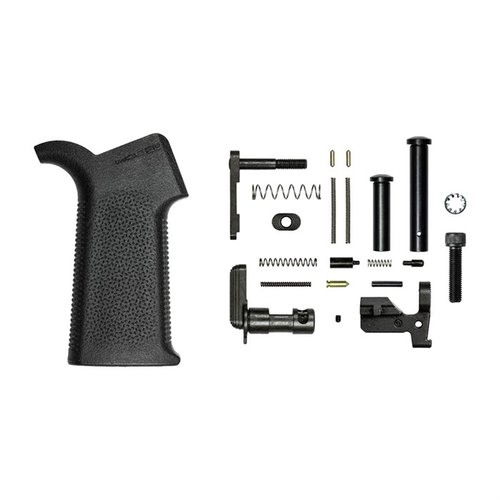 El kit de piezas inferiores AR .308 M5 incluye todo lo necesario para ensamblar un receptor M5, con un agarre Magpul MOE SL® y piezas específicas para M5.
