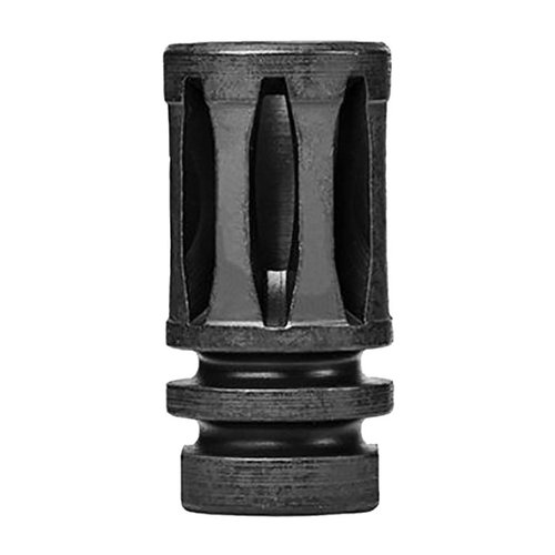Descubre el clásico A2 Birdcage Flash Hider para AR-15, fabricado en EE.UU., ideal para calibres 5.56/.223 y con rosca 1/2x28". ¡Mejora tu precisión!