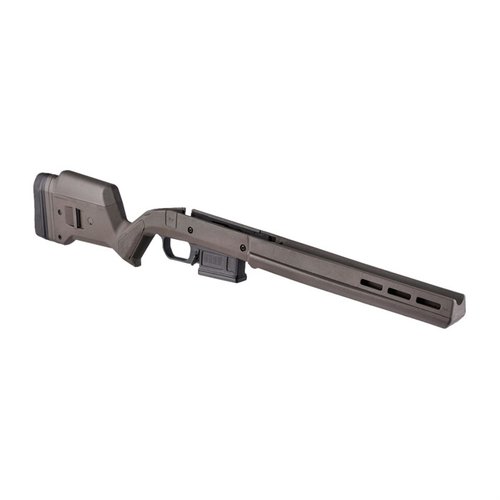 El Hunter 110 de Magpul ofrece ergonomía mejorada, ajuste de longitud y altura, y compatibilidad AICS para un rendimiento óptimo en tu rifle Savage 110.