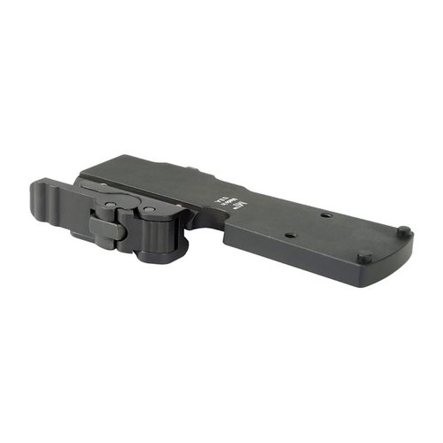 El soporte Trijicon RMR Low QD de Midwest Industries ofrece un ajuste sin herramientas, un peso ligero de 2.5 oz y un rendimiento óptimo de retorno a cero.