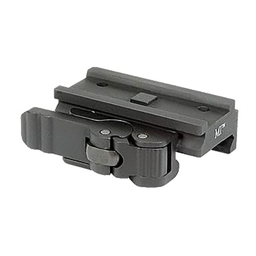 El soporte Aimpoint T-1 LOW QD de Midwest Industries es ligero, ajustable sin herramientas y ofrece un funcionamiento suave y preciso para un retorno a cero óptimo.
