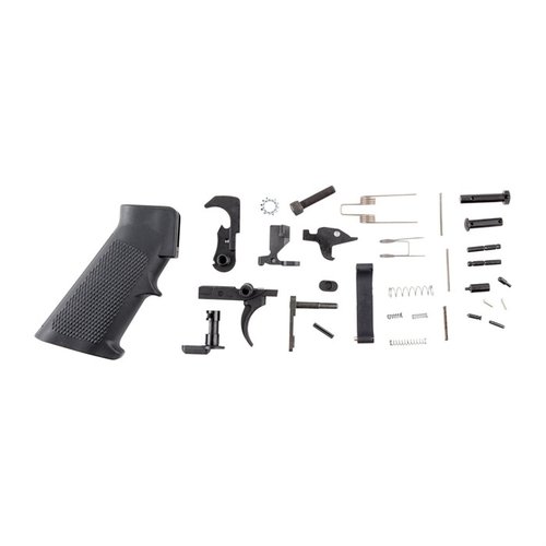 El kit AR-15 LPK de ZRO DELTA incluye un gatillo con 'Enhanced Longitudinal Grind' para un disparo más suave y una base mejorada para ajustes.