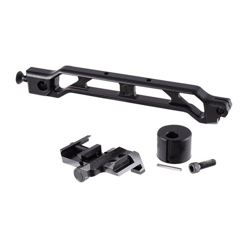 El 8-INCH RAISED ARM BAR es ligero y rígido, con diseño modular, socket QD integrado y adaptador AB-BA para un ajuste perfecto en tu arma.