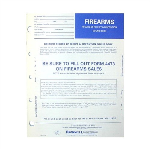 Tienda de accesorios > Firearms Records Books - Vista previa