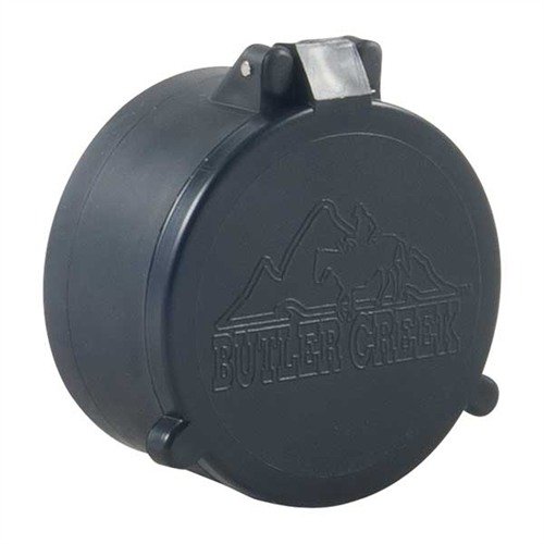 Los cubreobjetivos FLIP-OPEN de BUTLER CREEK protegen tus lentes de daños, son resistentes al agua, polvo y humedad, y se abren fácilmente con un toque.