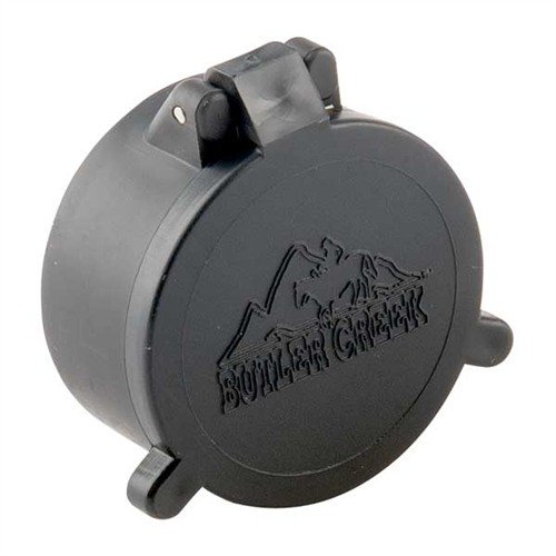 Las cubiertas de lente FLIP-OPEN de BUTLER CREEK protegen tus lentes de polvo y humedad, abriéndose fácilmente con un toque. ¡Ideal para caza y tácticas!