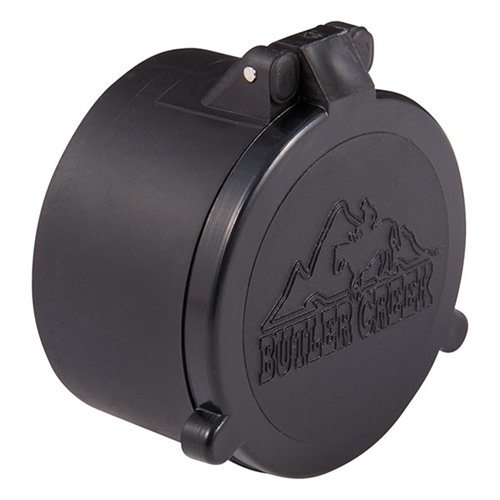 Las cubiertas de lente FLIP-OPEN de BUTLER CREEK son resistentes al clima, polvo y humedad, protegiendo tus lentes de daños y se abren fácilmente con un toque.