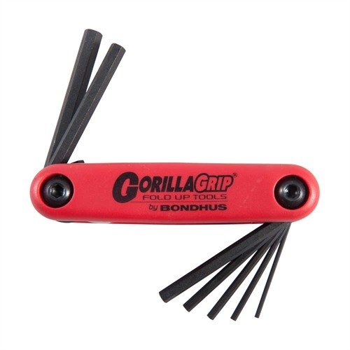 Los juegos de llaves plegables Gorilla Grip® de Bondhus son compactos, duraderos y ergonómicos, perfectos para el mantenimiento de armas y fácil de transportar.