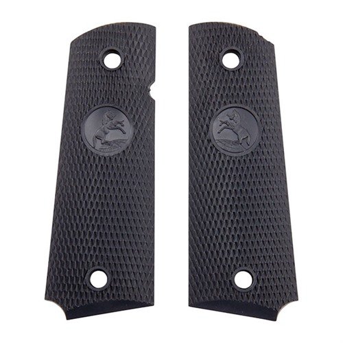 Mejora tu 1911 GOVERNMENT con este set de empuñaduras de acero inoxidable COLT, que ofrece durabilidad, estilo y un agarre superior para un mejor control.