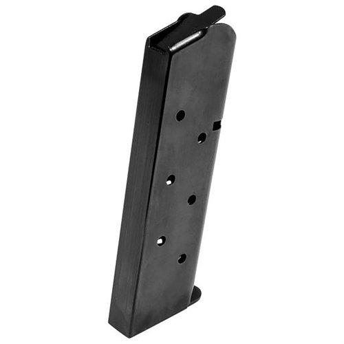 Consigue un rendimiento óptimo con el cargador de 8 rondas para 1911, compatible con modelos Commander y Government en .45 ACP, ideal para tu precisión.