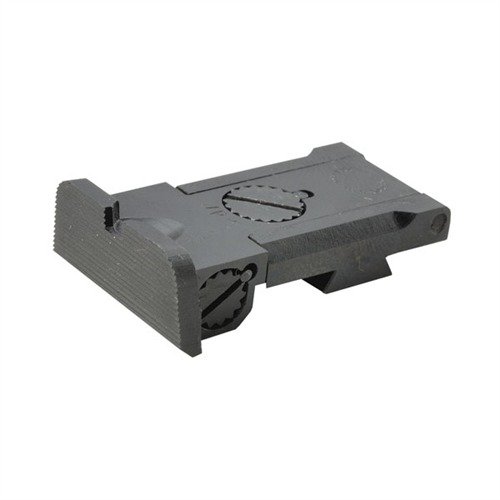 Las miras ajustables 1911 de CASPIAN ofrecen un diseño bajo perfil, guías para la vista y tres estilos que mejoran la adquisición de objetivos y la visibilidad.