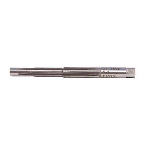Los reamers Clymer para pistola ofrecen cortes precisos y duraderos, fabricados en acero M-7, ideales para cámaras de cartuchos .38 S&W Special.
