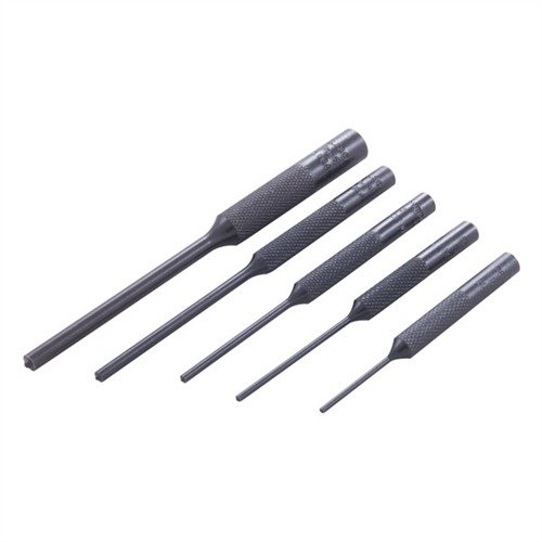 Los Roll Pin Punches de Brownells son herramientas de acero sólido con puntas esféricas que garantizan precisión y durabilidad en la instalación y extracción de roll pins.