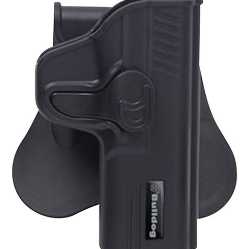 La funda Bulldog Rapid Release para S&W M&P Shield Blk ofrece un acceso rápido, una sujeción segura y comodidad para llevar tu arma de forma eficaz.