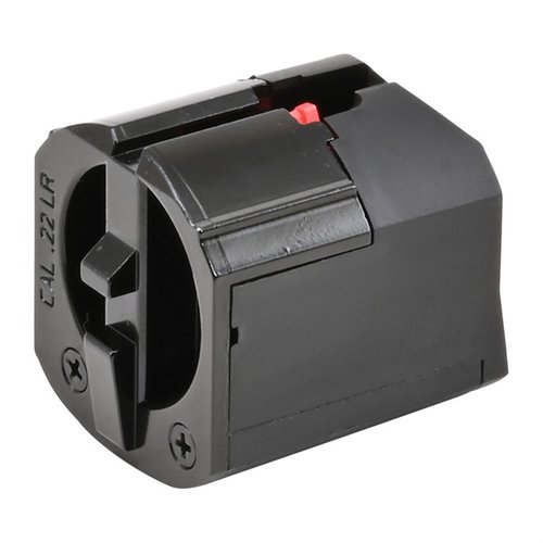 El cargador rotativo Savage Arms A22-B22 de 10rd para .22LR ofrece una carga rápida y fiable, ideal para tus sesiones de tiro y caza.