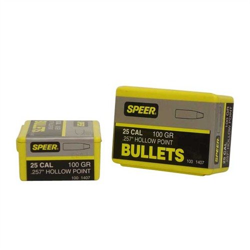 La Speer Bullet 257-100-HP SP Bullet ofrece una excelente precisión y expansión, ideal para caza y tiro al blanco, asegurando un rendimiento superior en cada disparo.