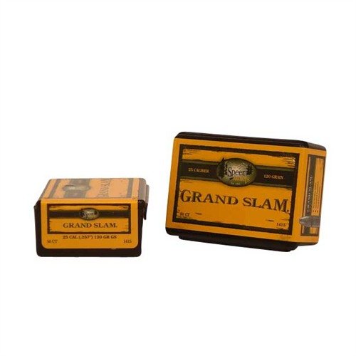 Las balas Speer .25 .257 120gr SP GrandSlam ofrecen una excelente expansión y penetración, ideales para caza y tiro de precisión. ¡Mejora tu experiencia de disparo!