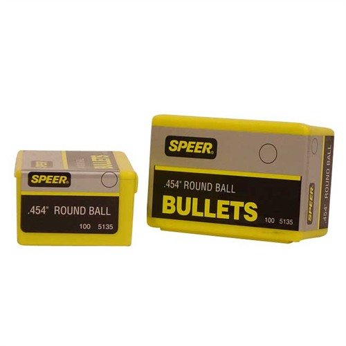 Descubre la precisión y potencia de las balas Speer Bullet Muz Rnd Ball .454, ideales para tiro al blanco y caza, ¡perfectas para mejorar tu experiencia de disparo!