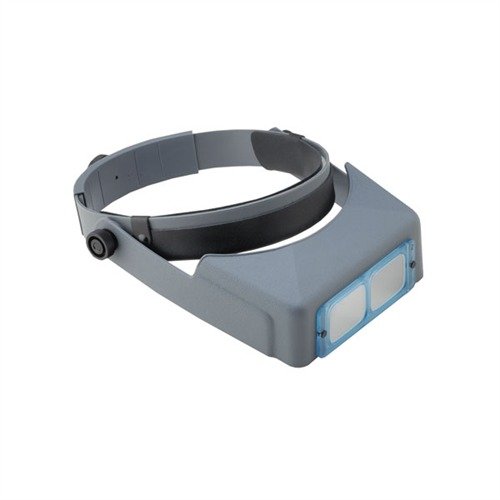 El OptiVISOR es ligero, ajustable y cómodo, con lentes de vidrio óptico que se adaptan a tus gafas, ideal para trabajos de precisión y claridad.