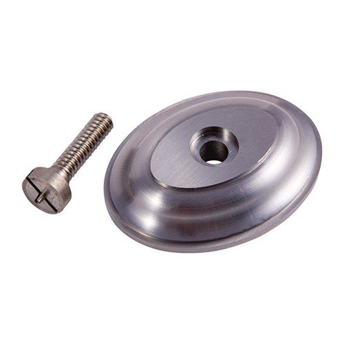 El RIFLE GRIP CAP de DRESSEL está fabricado en acero macizo, disponible en varias medidas, y añade un toque especial a tu rifle o escopeta.