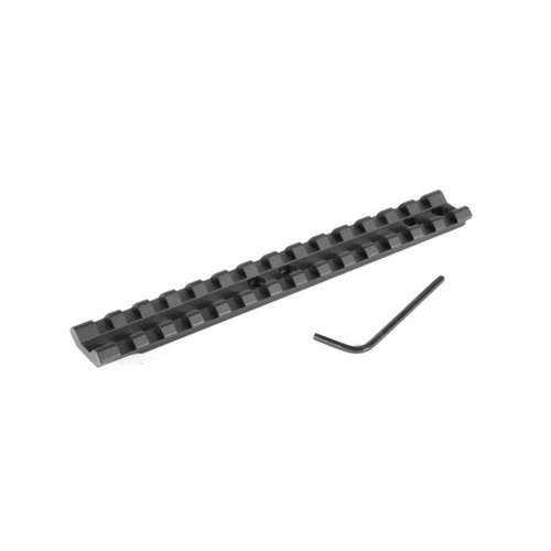 Mejora tu escopeta Mossberg 500, 590, 835 con la base de mira EGW, sin taladrar, ligera y versátil, compatible con anillas Picatinny o Weaver.