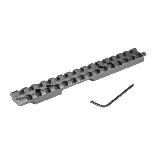 Mejora tu rifle Ruger American Rimfire con la base de EGW, que ofrece un riel Picatinny de una pieza, ligero y fácil de instalar sin perforar.