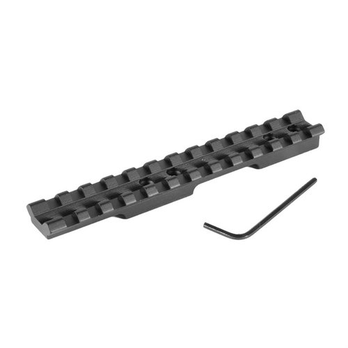 Añade versatilidad a tu escopeta con la base Picatinny de una pieza de EGW, sin necesidad de perforar. Ligera, resistente y fácil de instalar.